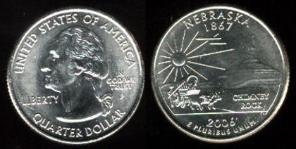 25 cent, 2006, Nebraska, 1057