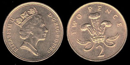 2 pence, 1988, 356