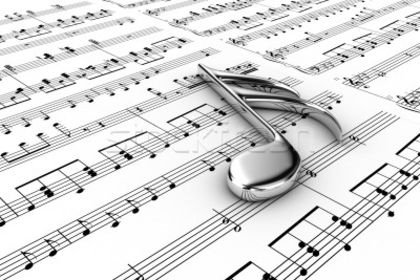 1739308_nota-de-argint-fundal-notiţe-muzică-scris - Note muzicale