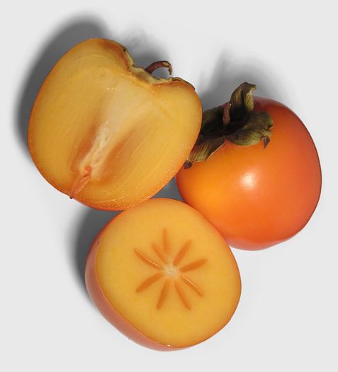 Persimmon-fruct; (Diospyros Kaki)la cele astrigente coaja nu se maninca
