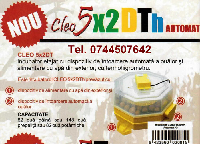 electrounivers.com - magazin online incubatoare oua; incubatoare oua Cleo www.electrounivers.com

