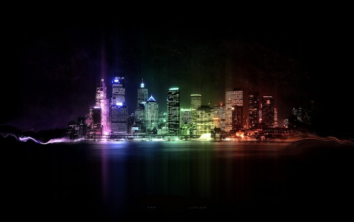 Rainbow_City - Vibrant Colors Wallpapers