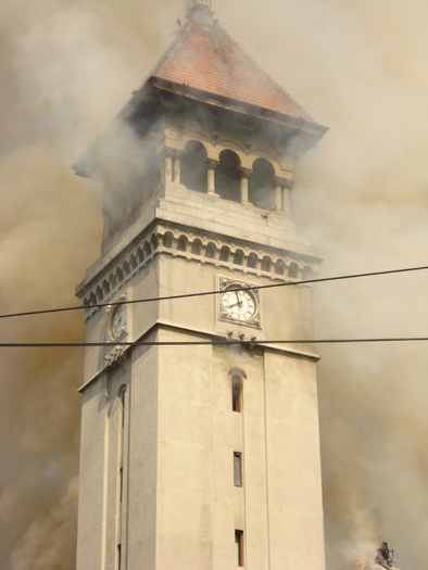 INCENDIU LA PRIMARIA SECT.1