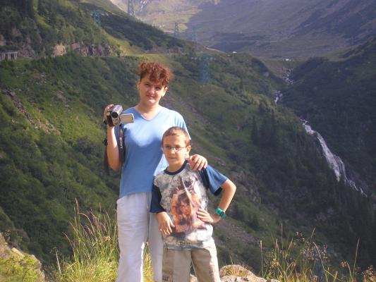 Felix cu mama la Cascada