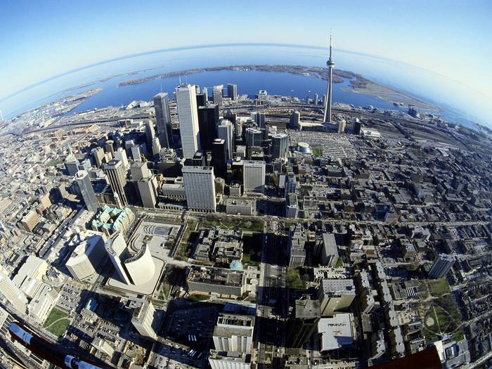 Birds Eye View of Toronto, Canada