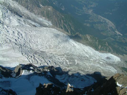 Le glacier des Bossons