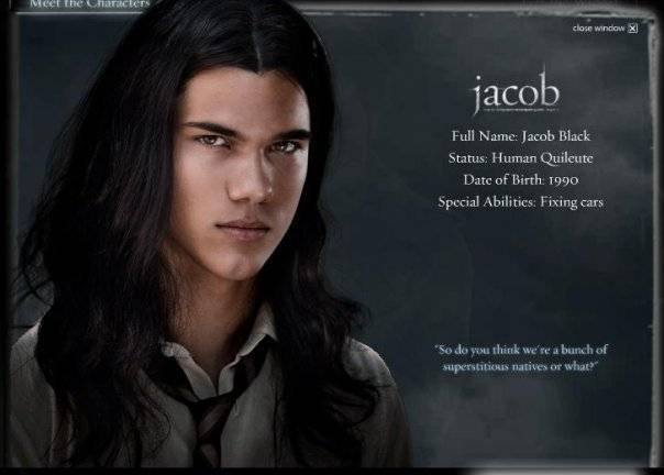 Jacob Black - Twilight- New Moon- Eclipse- Breaking Dawn