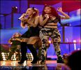 Ariana and Nicki Minaj performing at the 2O14 iHeartRadio Music Festival