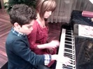 Debby Ryan gives Cameron a quick piano lesson 138