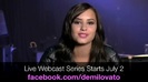 Demi Lovato - Live Webcast Series 097