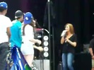 Demi Lovato\'s Entrance at Souncheck 1230