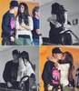 Selly & Justin kiss pe obraz