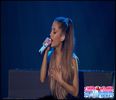 Ariana singing on the iHeartRadio Streaming Concert - 2O14