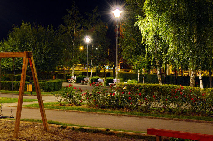 Parcul din Racadau noaptea - BRASOV - ASPECTE