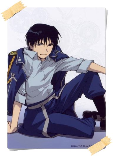 Roy Mustang; http://myanimelist.net/character/68/Roy_Mustang
