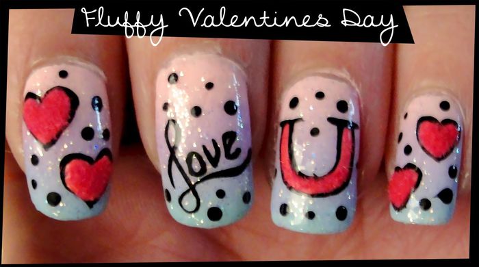 maxresdefault - Fluffy Valentines Day nail art