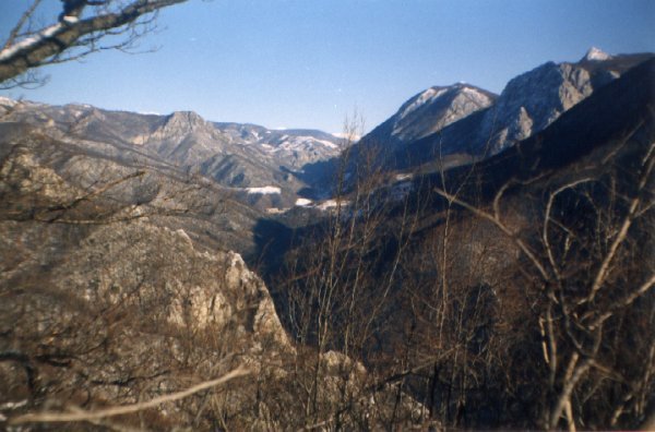 Belvedere Valea Cernei de la Pavilionul Verde - Peisaje