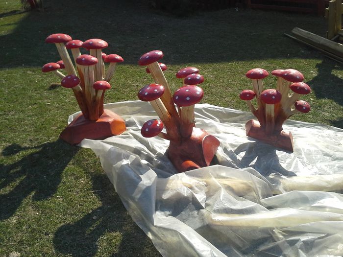 ciupercute de artizanat; Ciupercute artizanale din lemn de carpen
