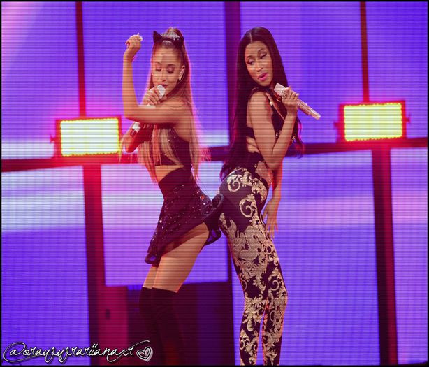 Ariana and Nicki Minaj performing at the 2O14 iHeartRadio Music Festival - shows AND appearances_ 2O14 xx