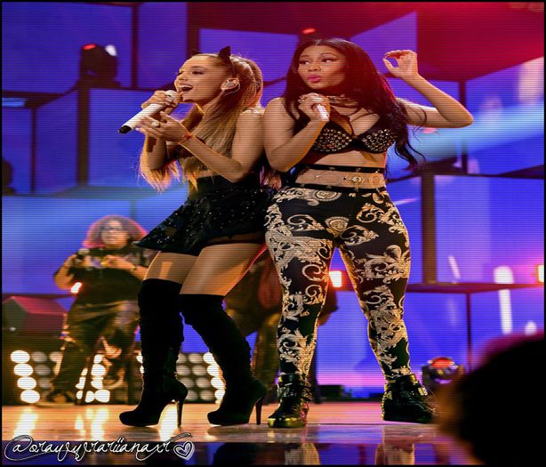 Ariana and Nicki Minaj performing at the 2O14 iHeartRadio Music Festival - shows AND appearances_ 2O14 xx