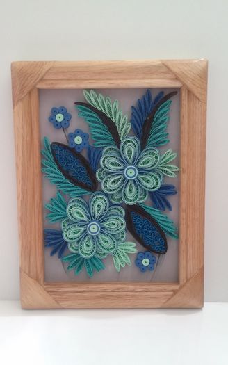 113 Tablou Quilling 16cm-21cm 30 lei