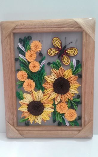 115 Tablou Quilling 16cm-21cm 30 lei