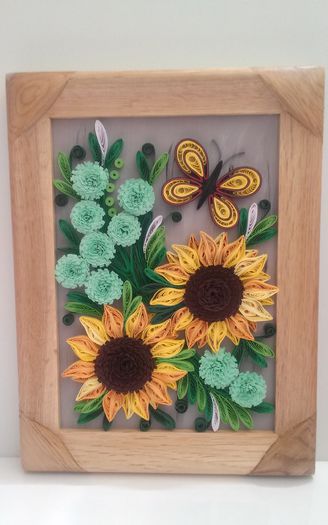 116 Tablou Quilling 16cm-21cm 30 lei