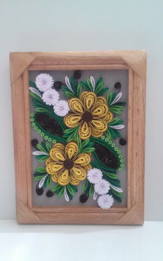 119 Tablou Quilling 16cm-21cm 30 lei