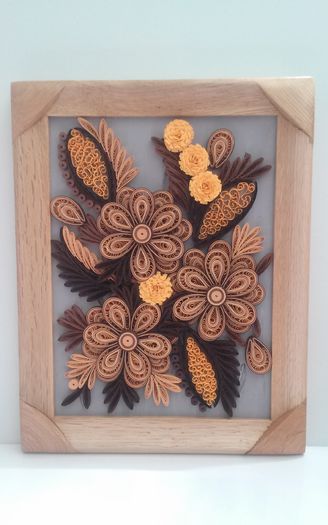 126 Tablou Quilling 18cm-23cm 40 lei