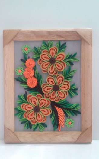 129 Tablou Quilling 18cm-23cm 40 lei - tablouri Quilling