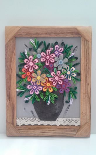 131 Tablou Quilling 18cm-23cm 40 lei