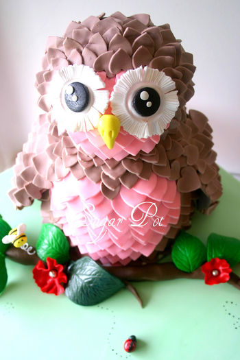 Owl-Birthday-Cake