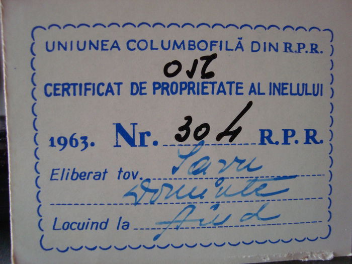 RPR  1963 - TALOANE  INELE