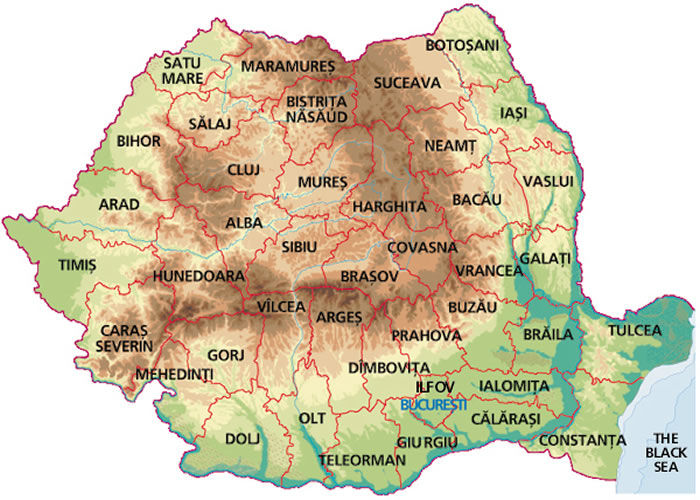 map-romania - revelion 2011-romania