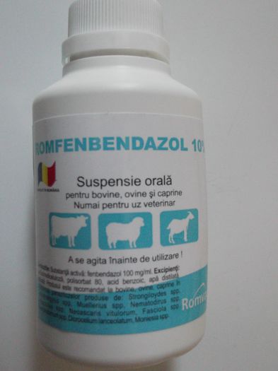 ROMFENBENDAZOL 10% 100 ML 14,5 RON - PRODUSE ROMVAC