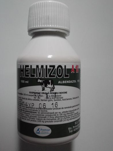 HELMIZOL A 10 100 ML 7,5 RON