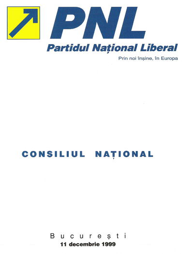 Ultima participare la CN al PNL; Bucuresti, 11 decembrie 1999
