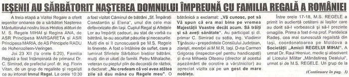 Coroana de Otel, Arad decembrie 1999