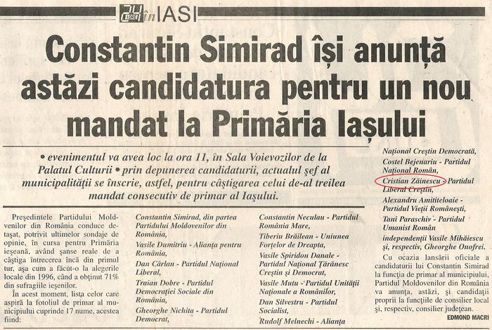 24 Ore, Iasi 22 aprilie 2000