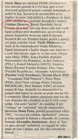 24 Ore, Iasi 18 mai 2000