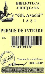 Permis, Biblioteca Judeteana 2000