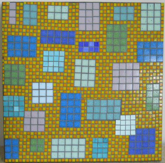 Blocuri (Blocks); Mosaic, 50x50 cm, suport MDF 18 mm grosime, chit gri
PRET: 500 LEI
