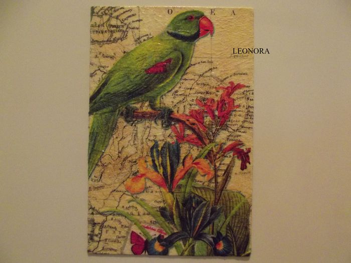 magnet frigider papagal