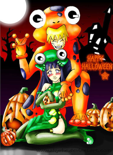 Naruto_and_Hinata_Halloween_by_Zhyrhe - Halloween2014