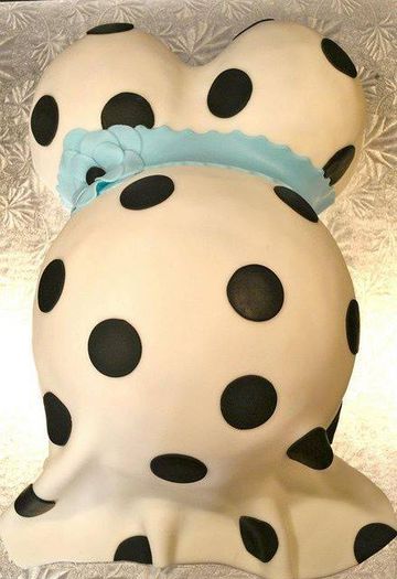 10624701_784625888287073_9068093512463594980_n - Polka Dot Pregnant Belly Cake