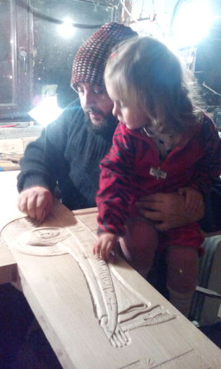 Cu tata in atelier