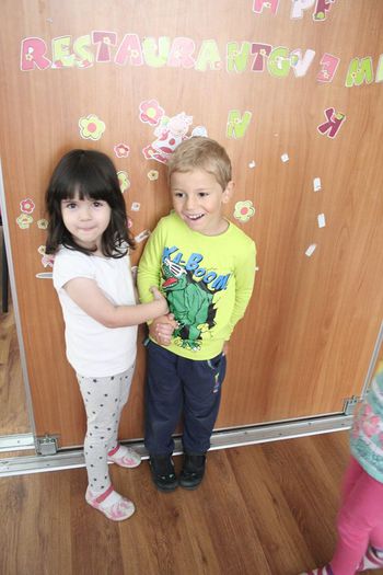 Prima zi de gradinita 1sept2014; Sunt in grupa mijlocie!
