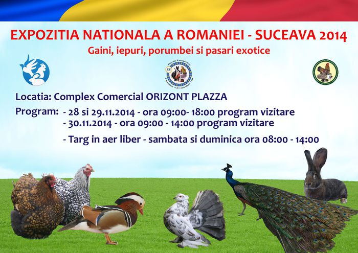 afis-final - Expozitia nationala a Romaniei- Suceava 2014 gaini