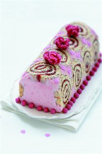 Tort Log girly - Platouri cu dulciuri