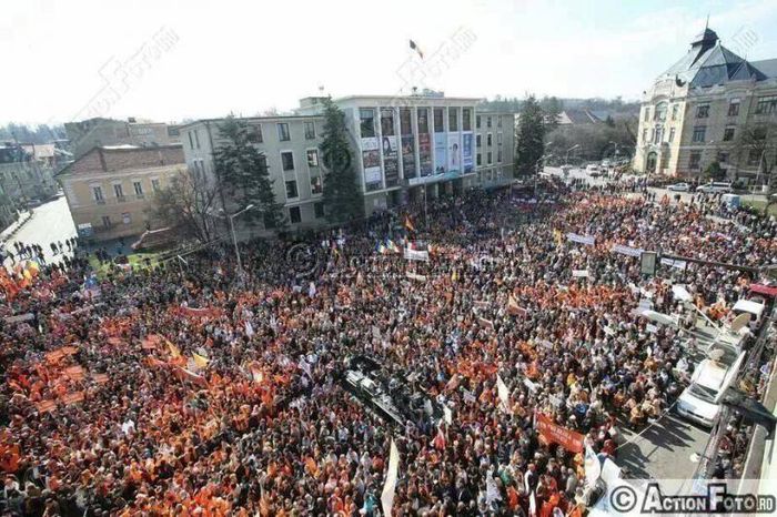 Cluj Napoca-”Afara,cu PSD din tara”; 14-11-2014
